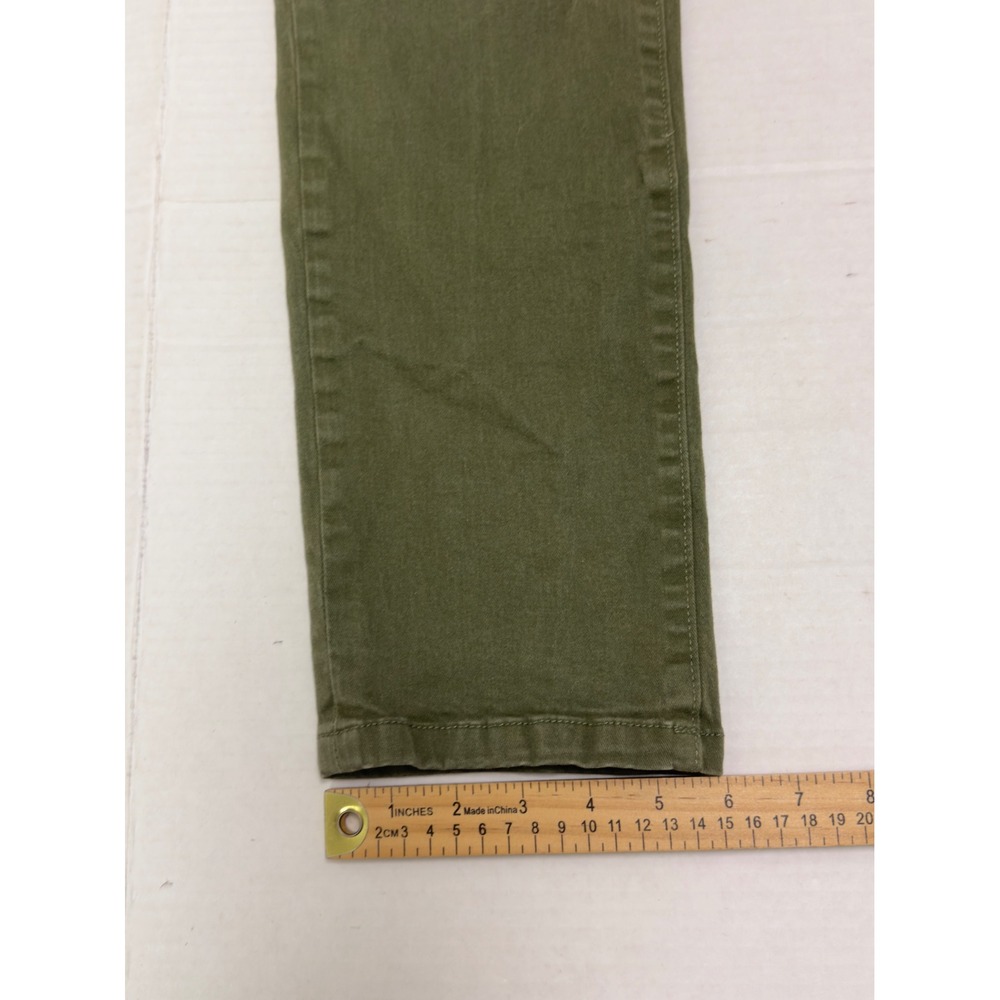 Brooks Brothers Slim Fit Pants Mens 34x32 Olive Green 5-Pocket Chino Preppy - Picture 5 of 7